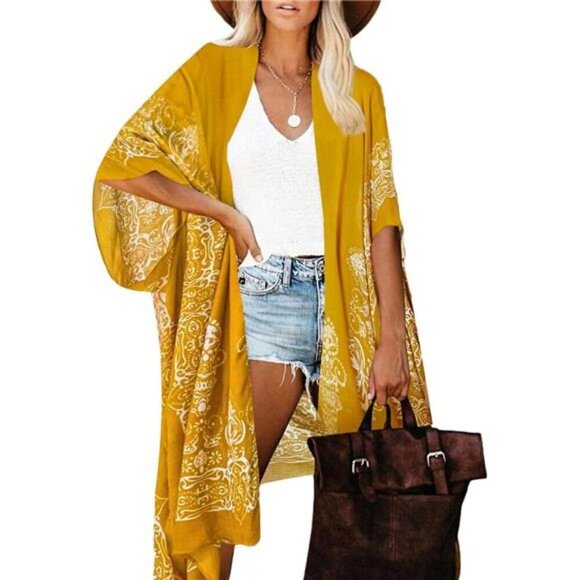 Kimono for Women Swimsuit Coverup Beach Cover Up Swimwear Cardigan Summer